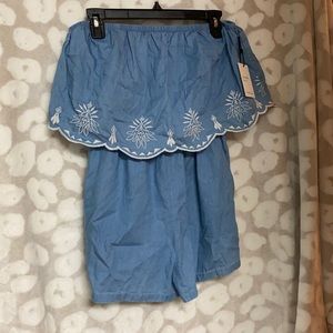 Strapless Romper never worn NWT